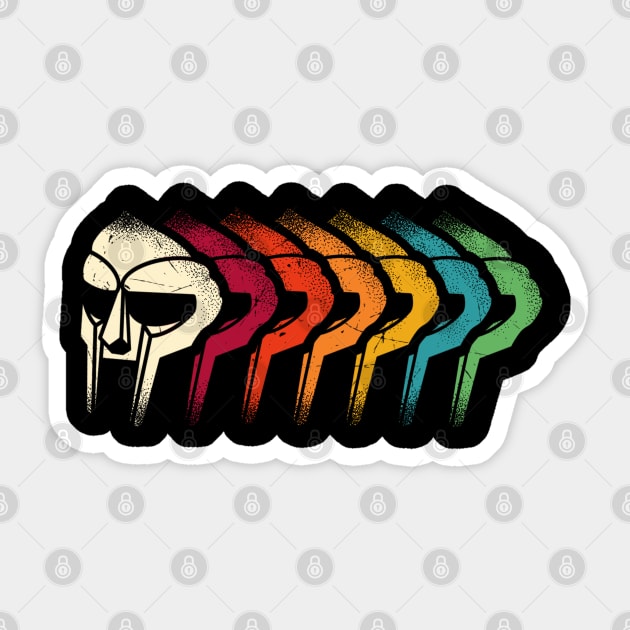 Doom - Retro Sticker by Unfluid